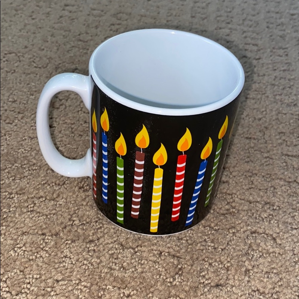 birthday candle mug